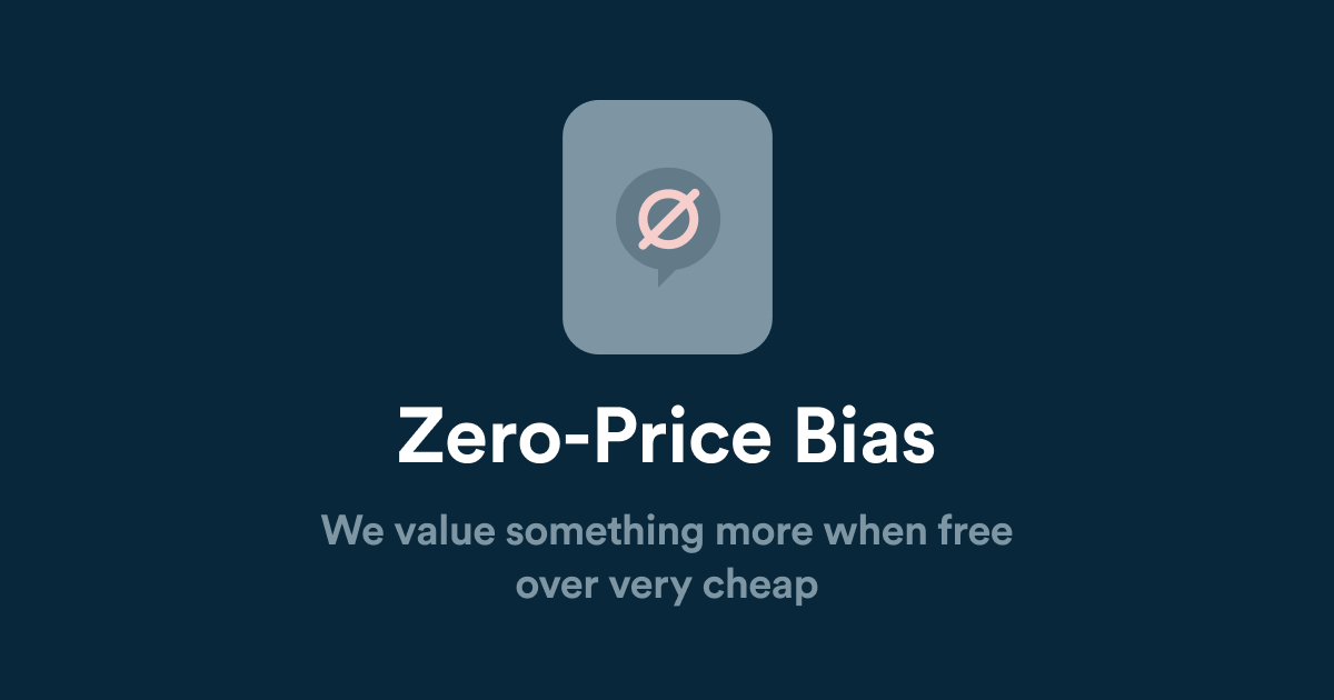 Zero Price Bias Coglode